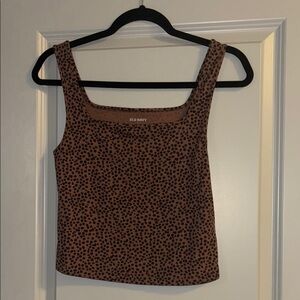 Old Navy Brown Leopard Print Women's Top